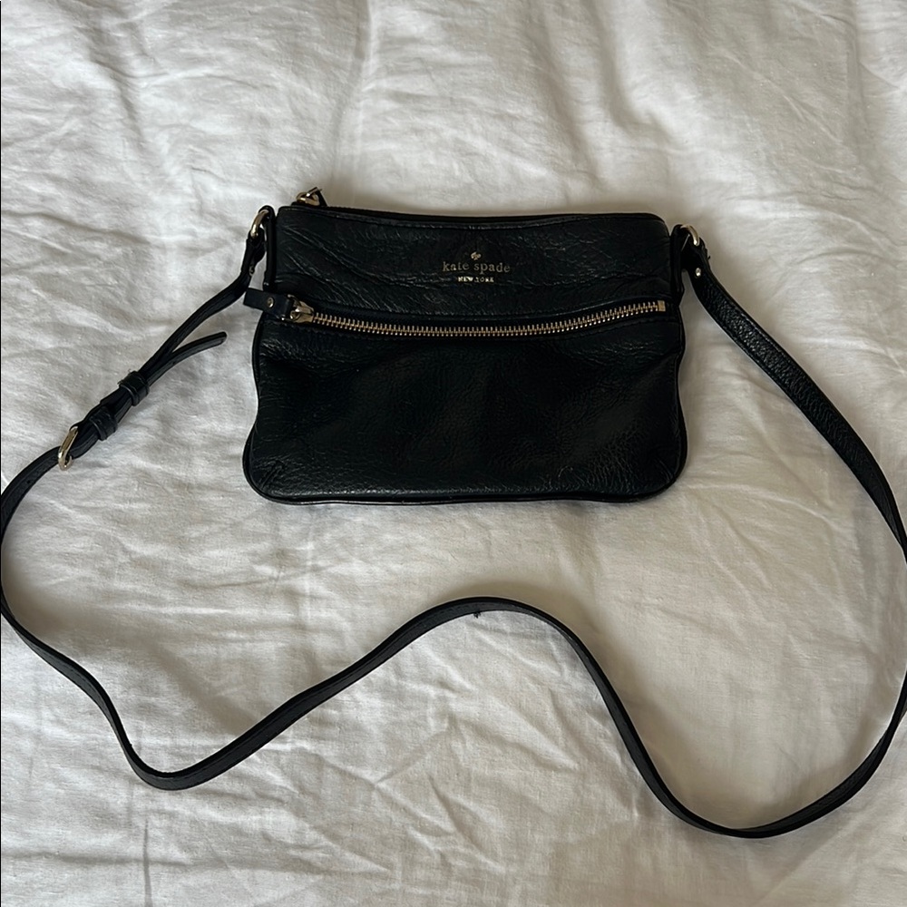 Kate Spade Black Leather Crossbody Bag